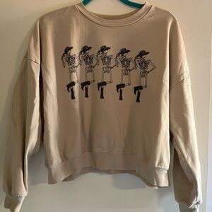 Crewneck Cowboy Skeleton